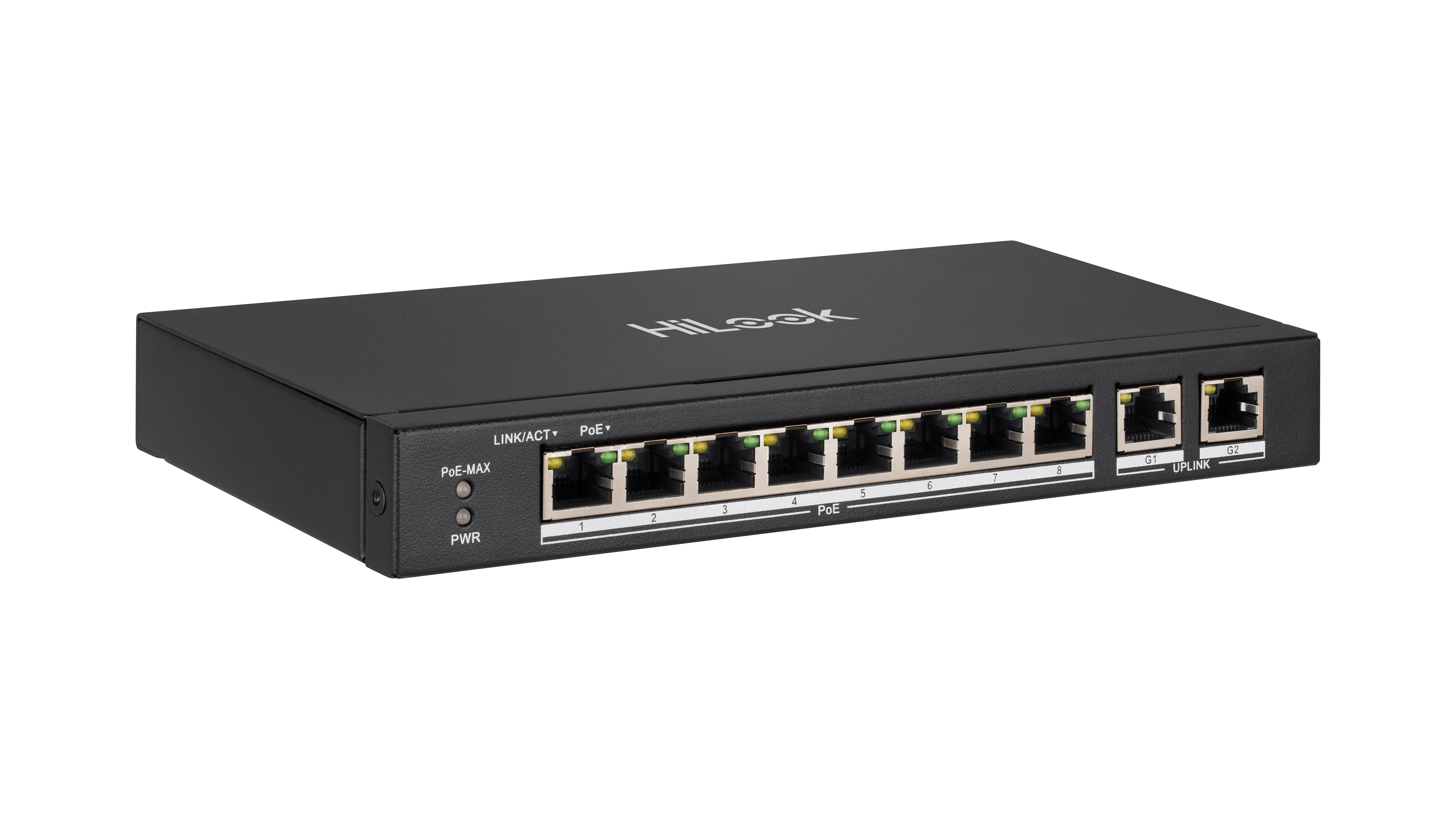 8 埠 100 Mbps PoE 交換器