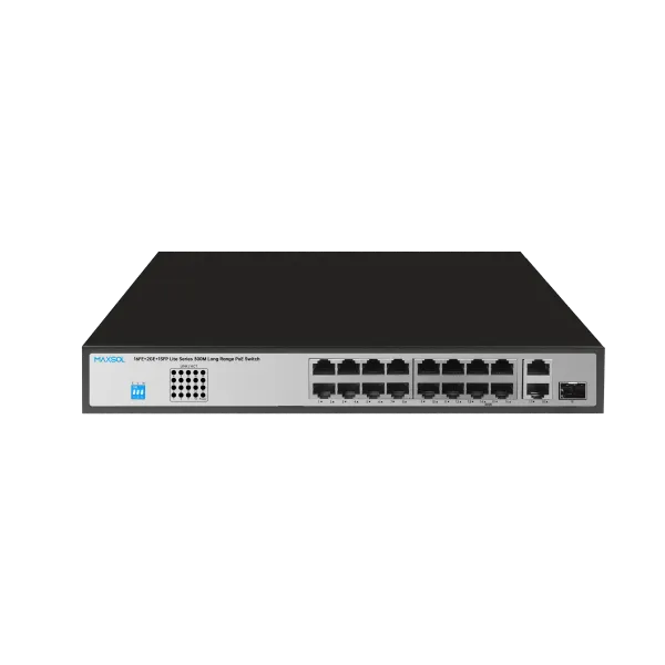 16-Port 100 Mbps Long-Distance PoE Switch